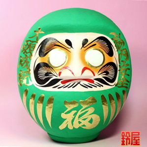 風水だるま・緑色